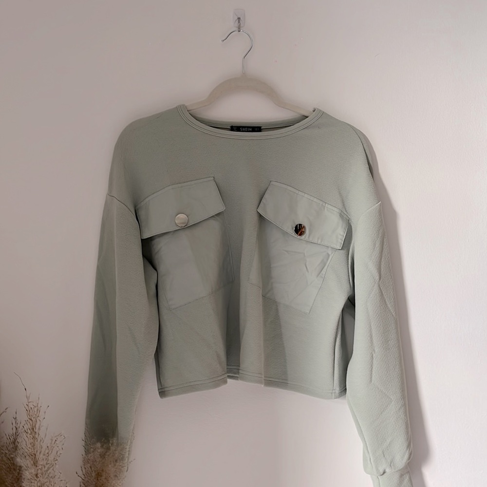 Mint long sleeve shirt